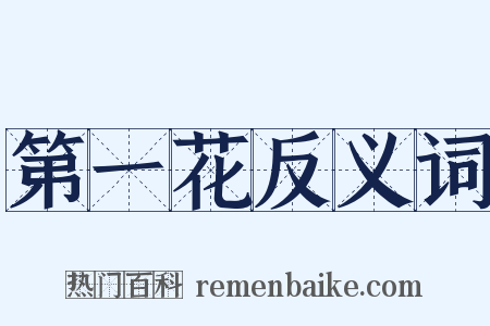 第一花反义词是什么意思的图片